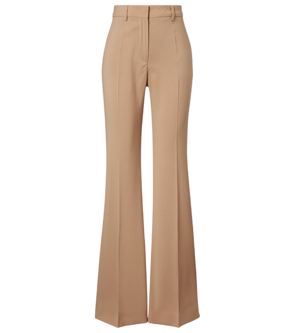 Sportmax Virgin wool flared pants