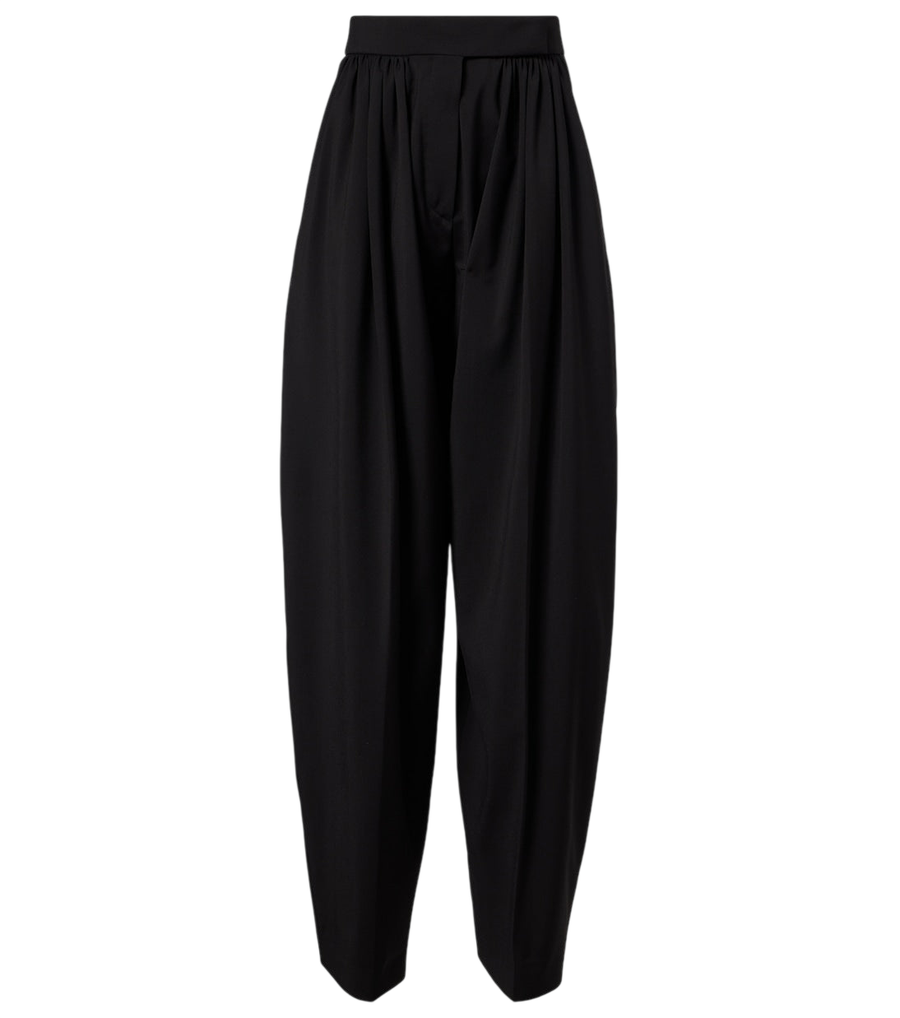 Sportmax Virgin wool pleated balloon pants