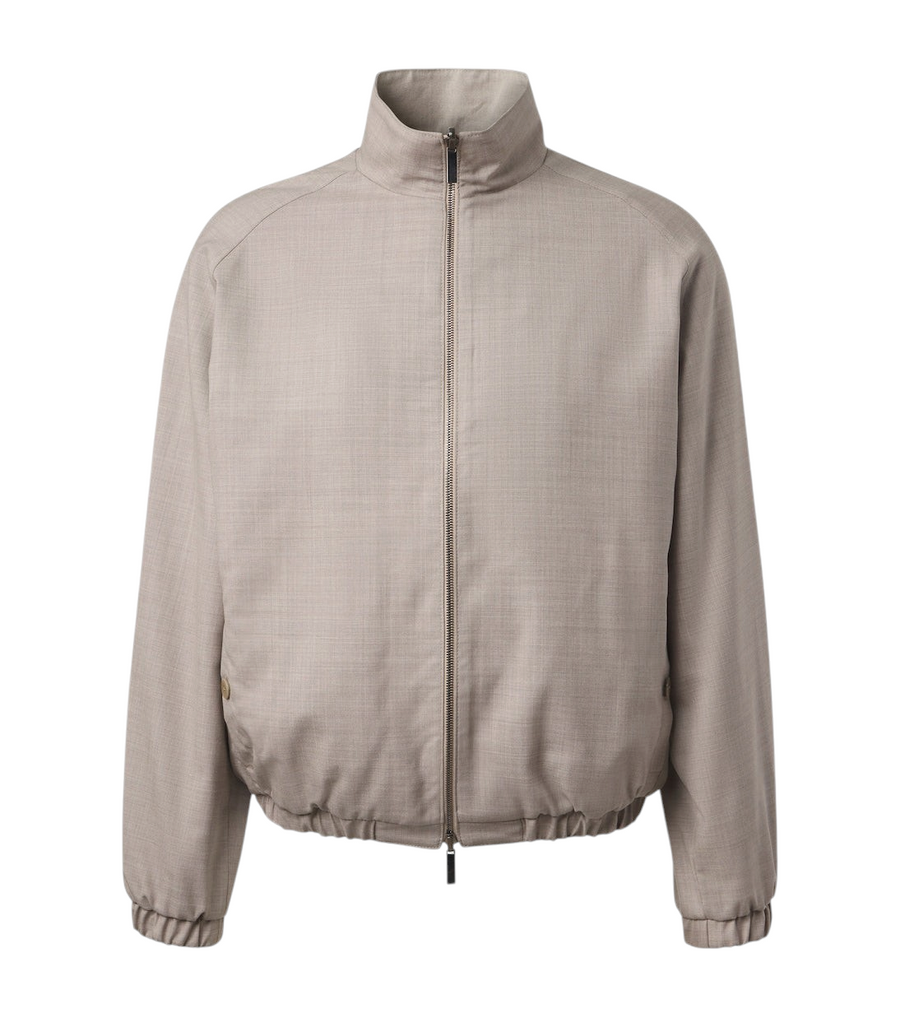 Stòffa Reversible wool and linen blouson jacket
