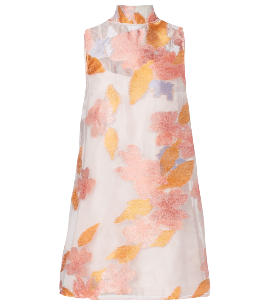 Staud Albee floral organza minidress