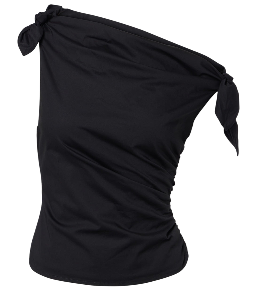 Haut asymétrique en coton Bellaria de Staud