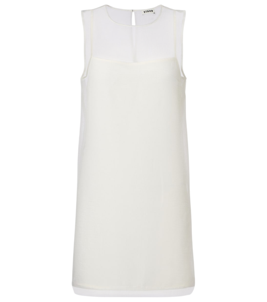 Staud Brea layered shift dress