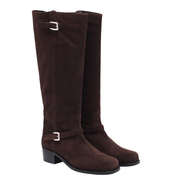 Staud Brooklyn suede knee-height boots