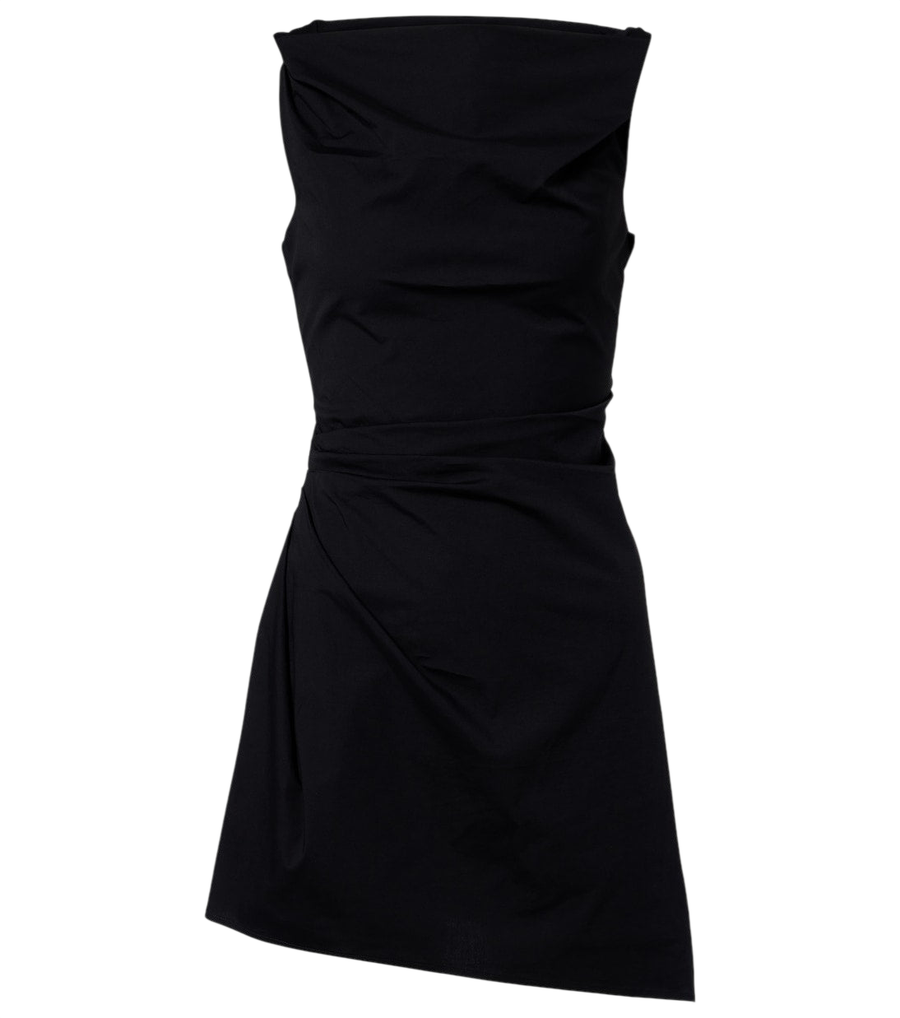 Staud Callie asymmetric cotton minidress