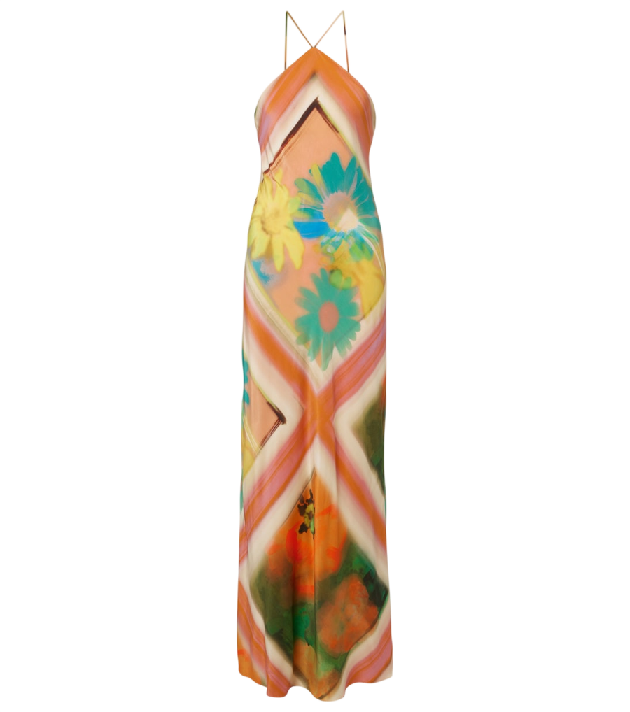 Staud Cubism floral maxi dress