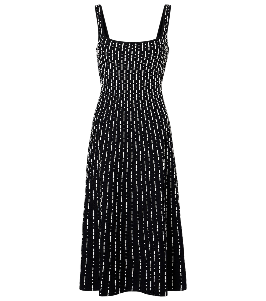 Staud Ellison compact knit midi dress
