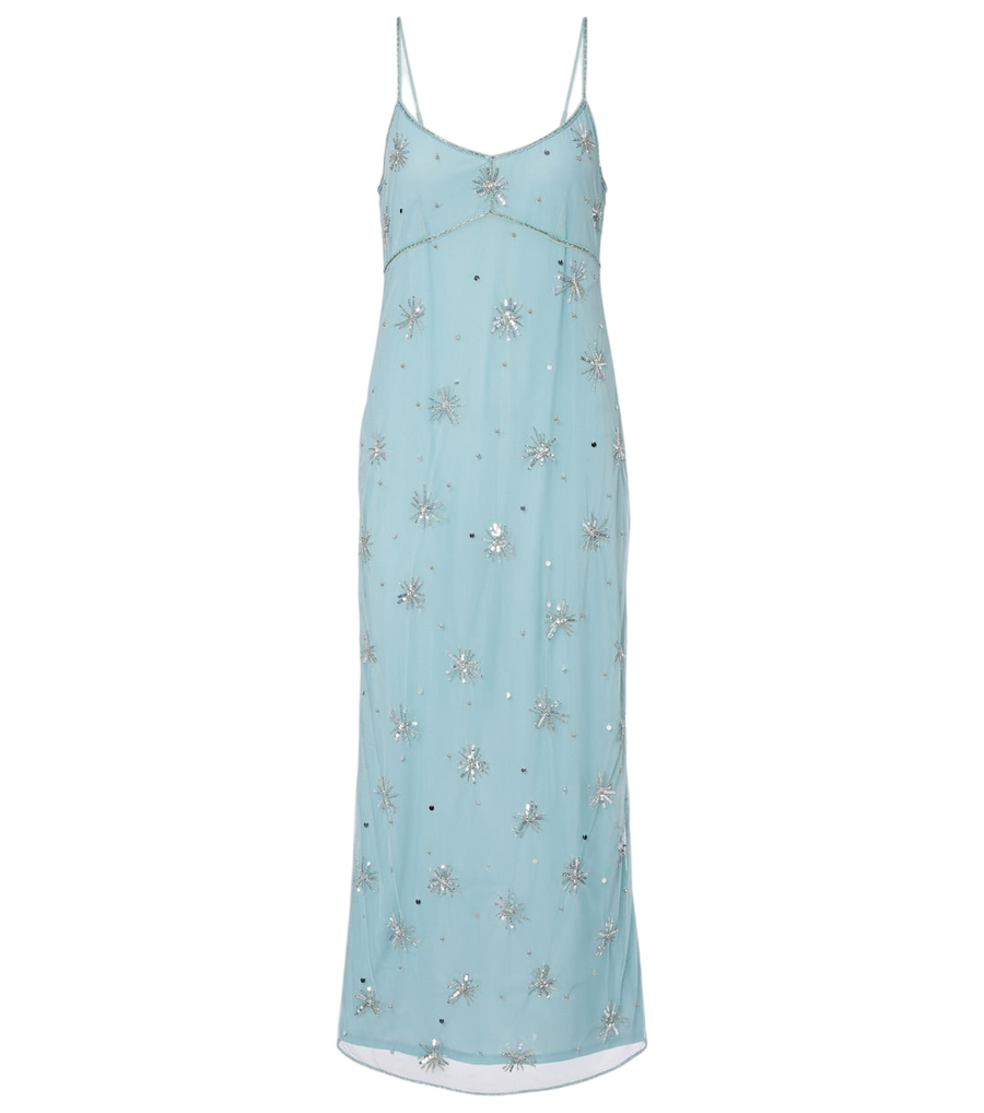 Staud Elsa embellished midi dress