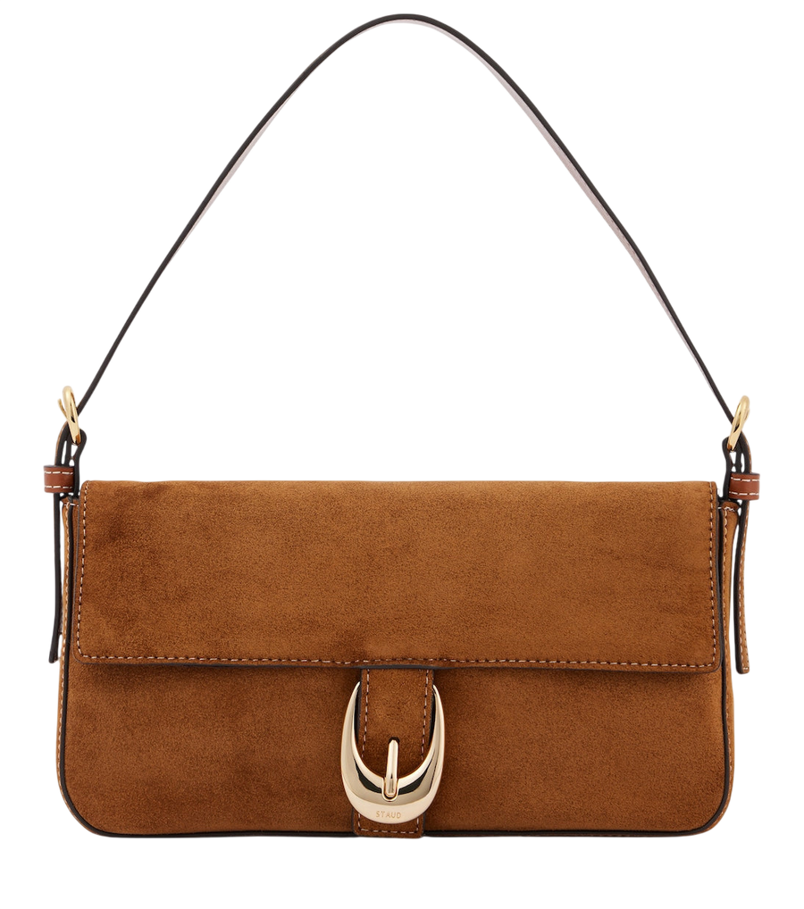 Staud Harlow suede shoulder bag