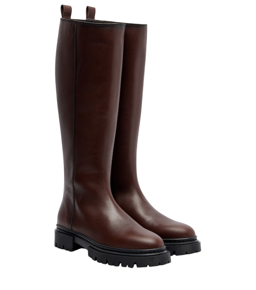 Staud Henry leather knee-high boots