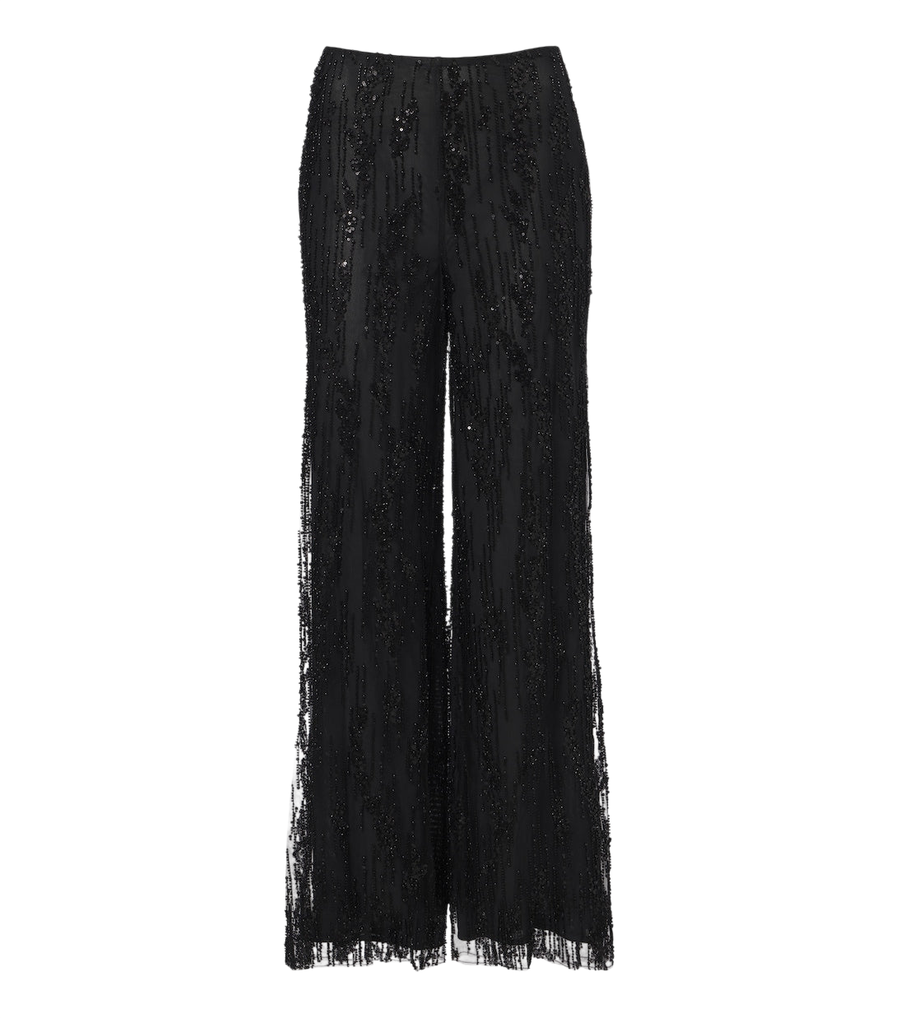 Staud Jayden embellished wide-leg pants