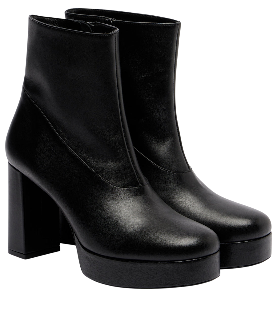 Staud Jodie leather platform ankle boots