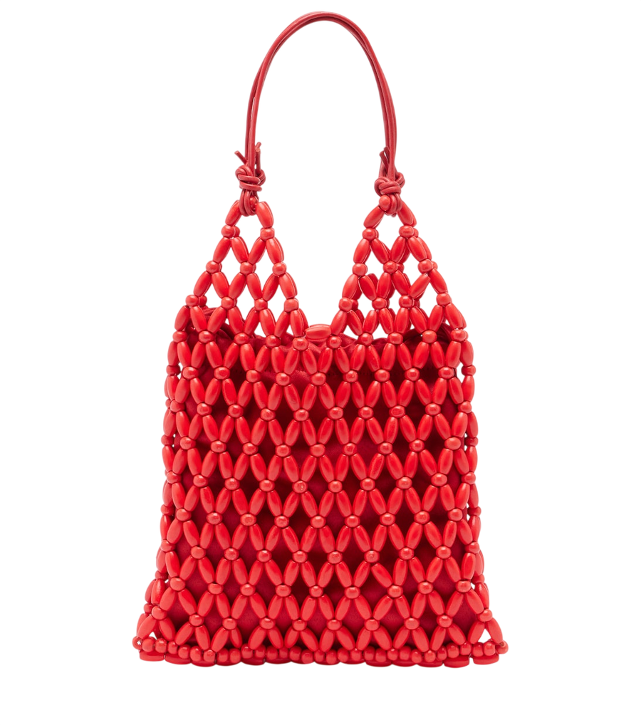 Staud Karla beaded top-handle bag