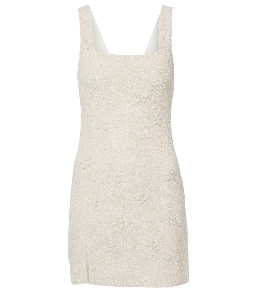 Staud Le Sable beaded minidress