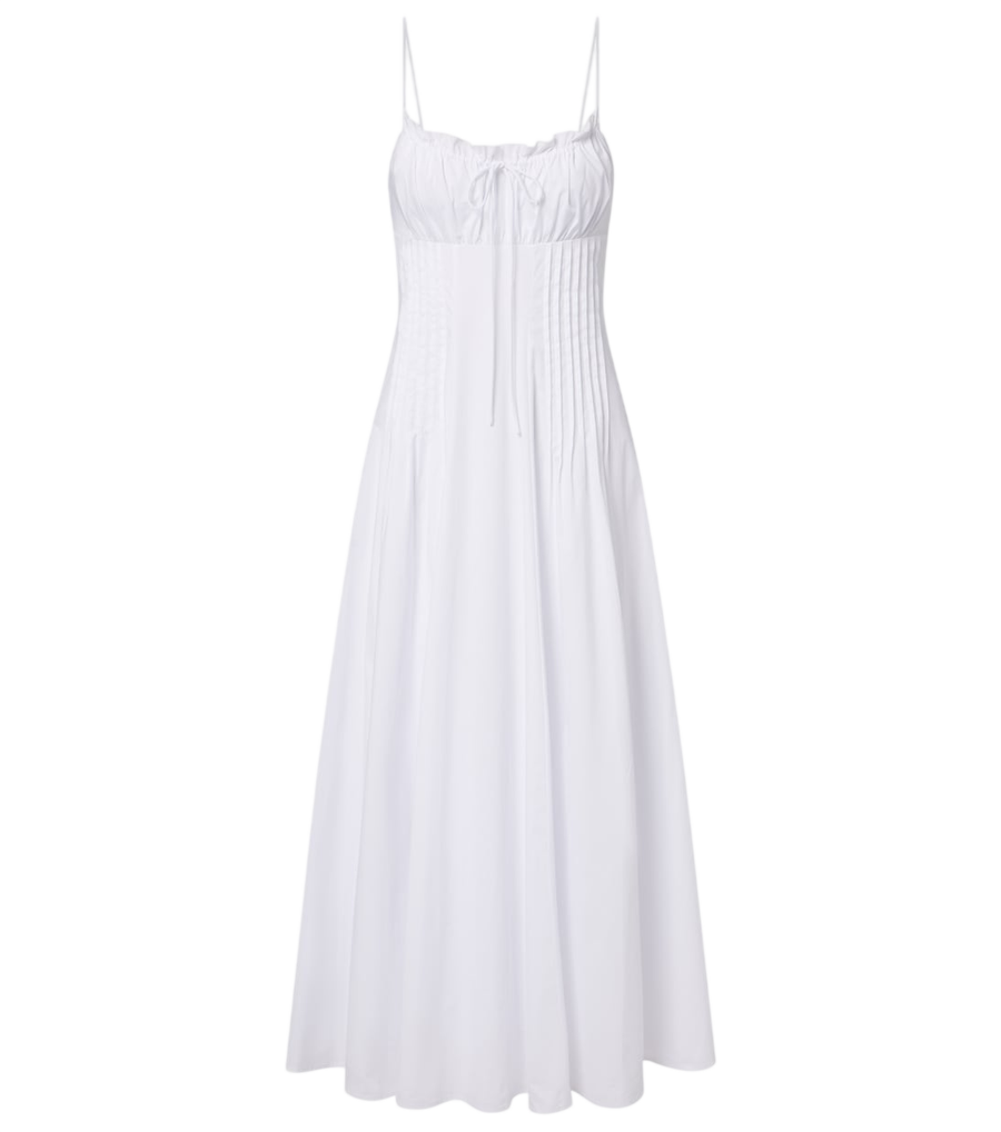 Staud Margi cotton poplin maxi dress