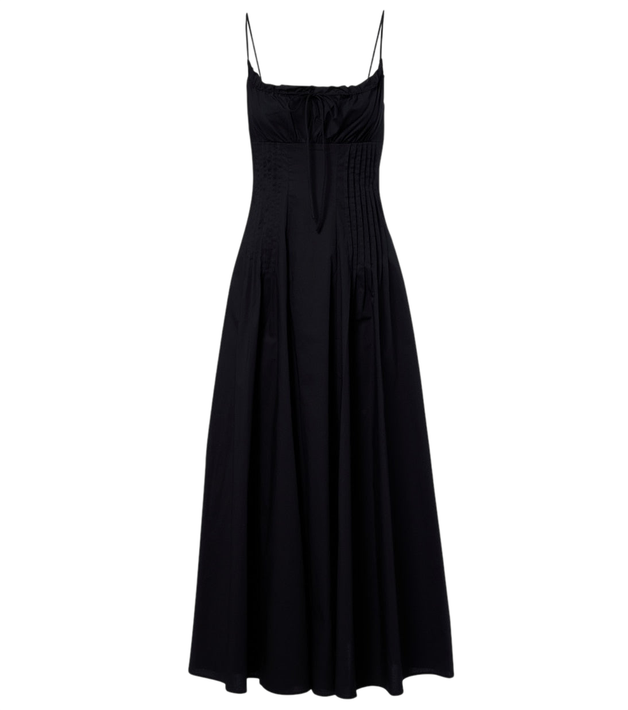 Staud Margi cotton poplin midi dress