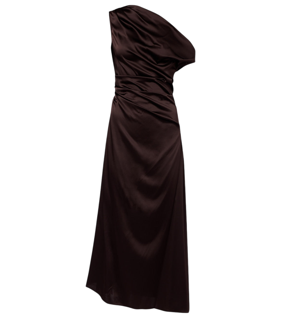Robe de cocktail Phare en satin de soie mélangée Staud