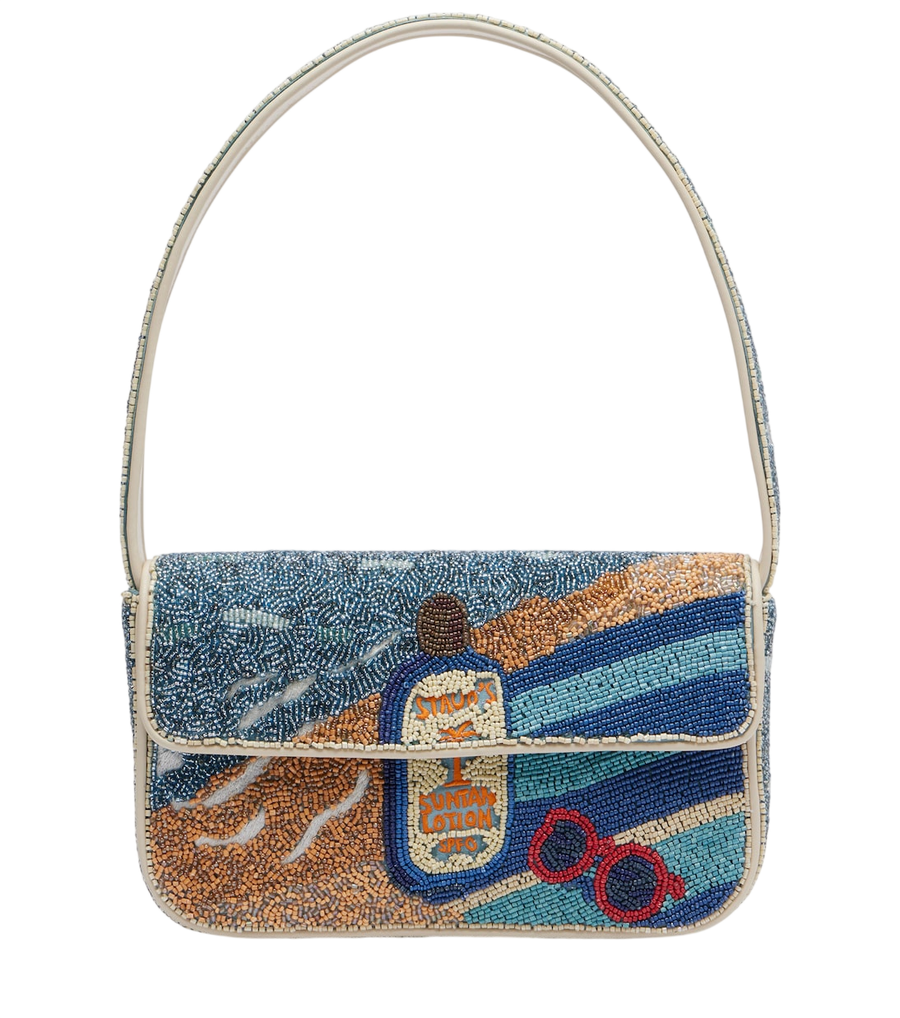 Staud Tommy beaded shoulder bag