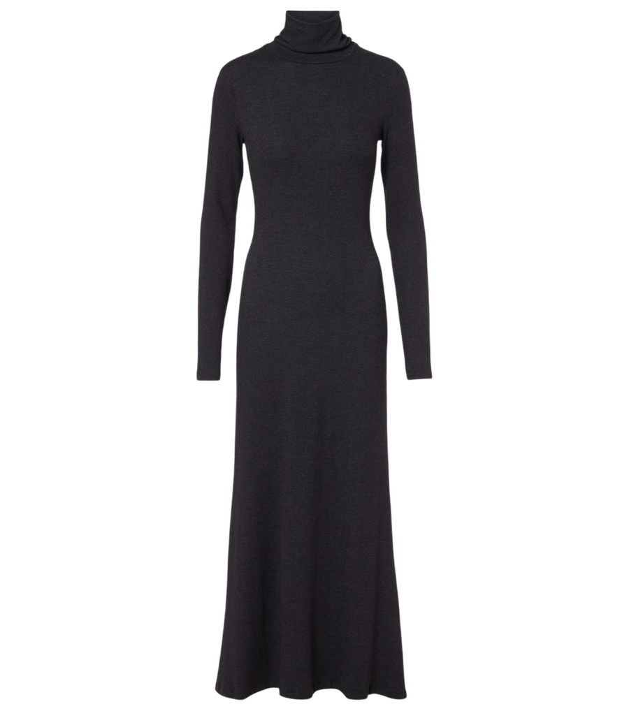 Robe longue en jersey à col roulé Vanya de Staud