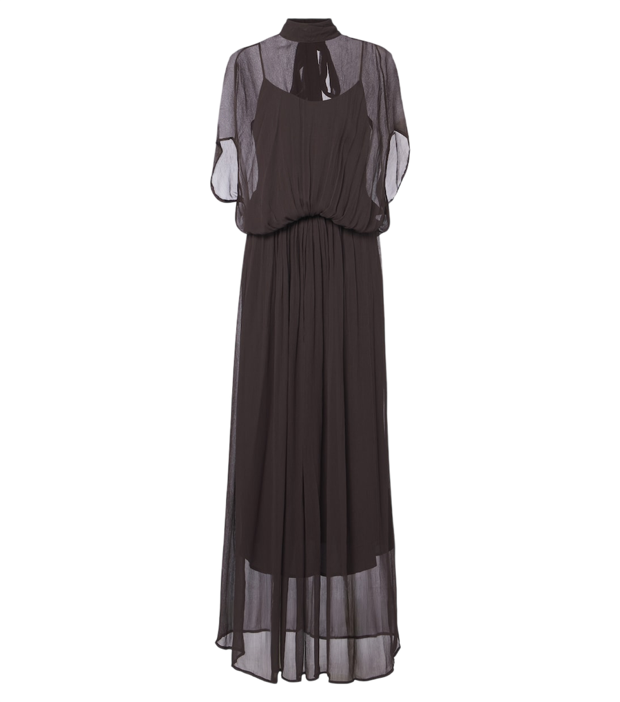 Staud Viviana sheer maxi dress