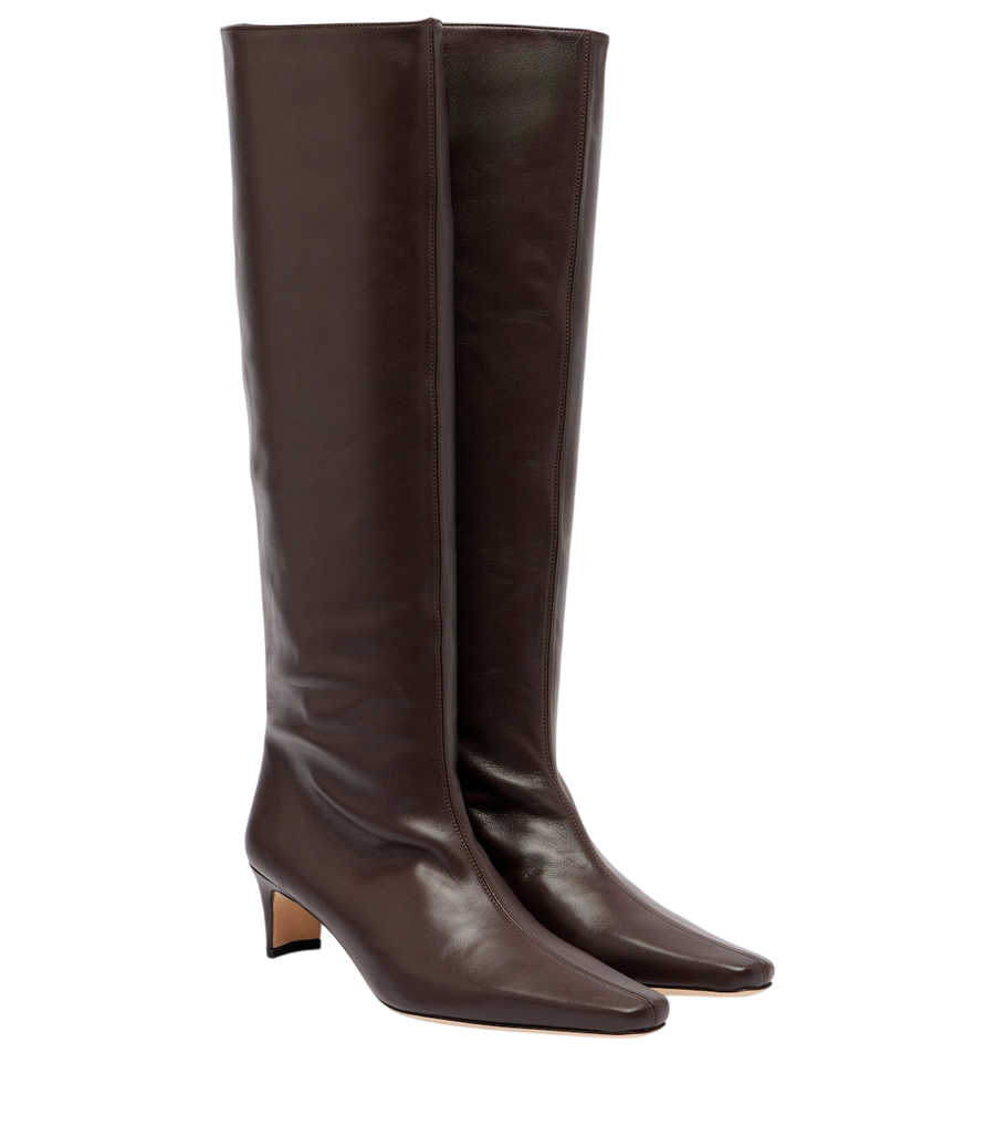 Staud Wally 55 leather knee-high boots