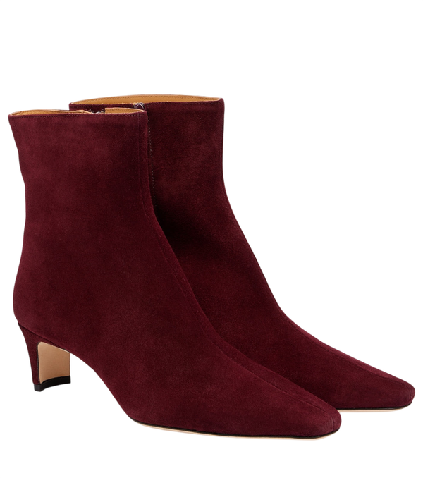 Staud Wally 55 suede ankle boots