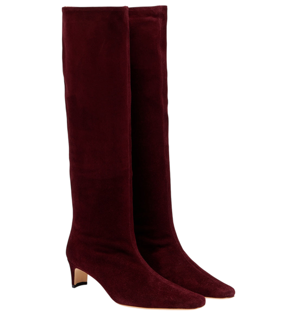 Staud Wally 55 suede knee-high boots