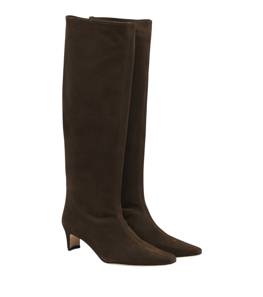 Staud Wally suede knee-high boots