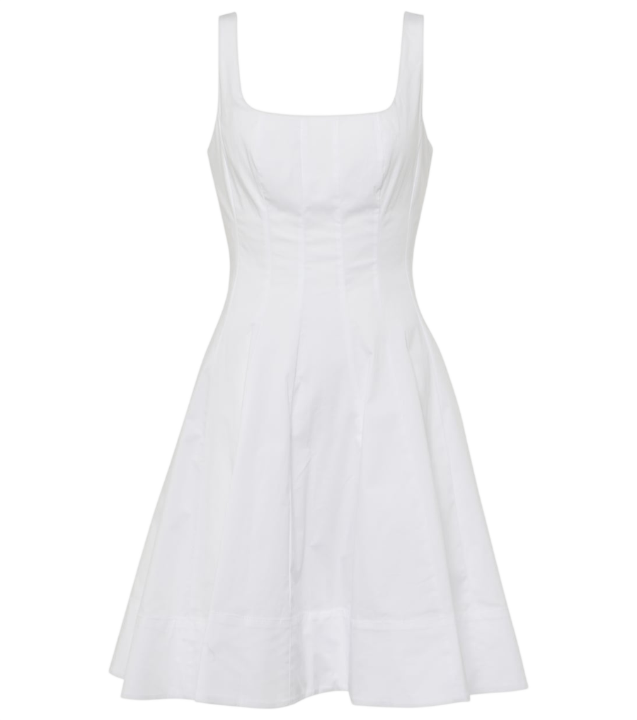 Staud Wells cotton poplin minidress