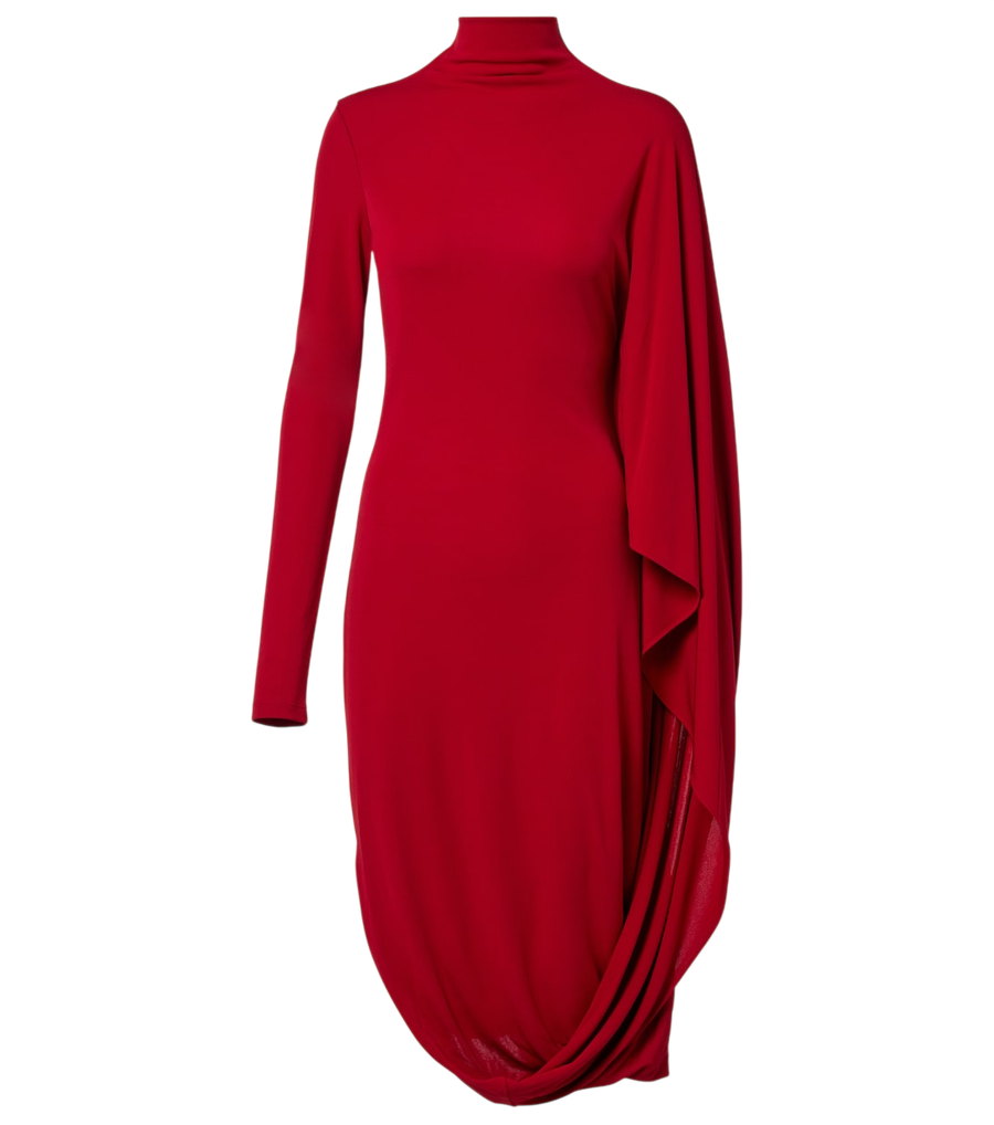Mini-robe cape en jersey crêpe Stella McCartney