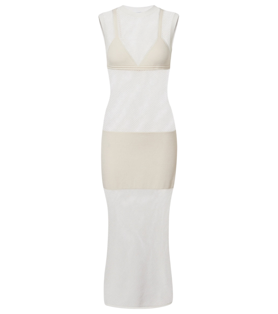 Robe midi en coton crocheté Stella McCartney