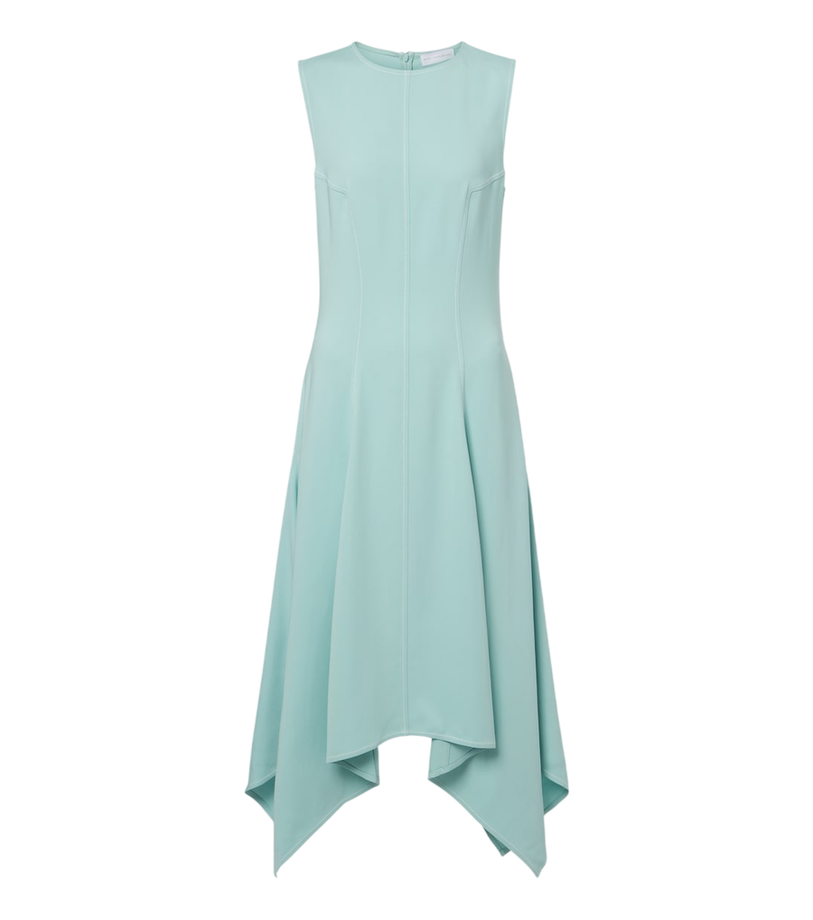 Vestido midi asimétrico drapeado de Stella McCartney