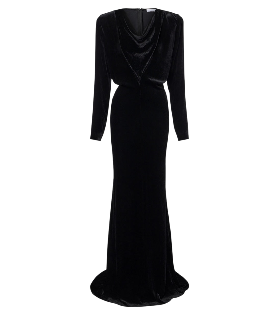 Stella McCartney Draped velvet gown
