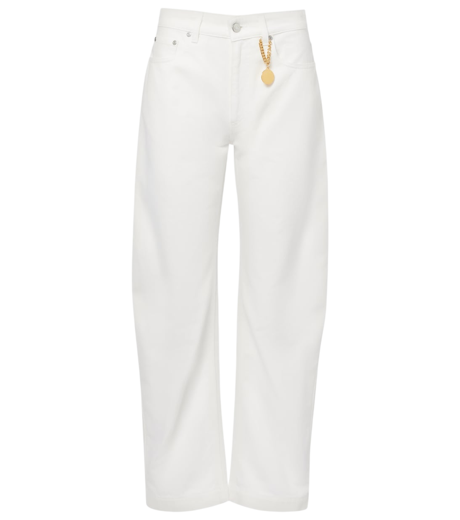 Jean Stella McCartney coupe tonneau à ornements