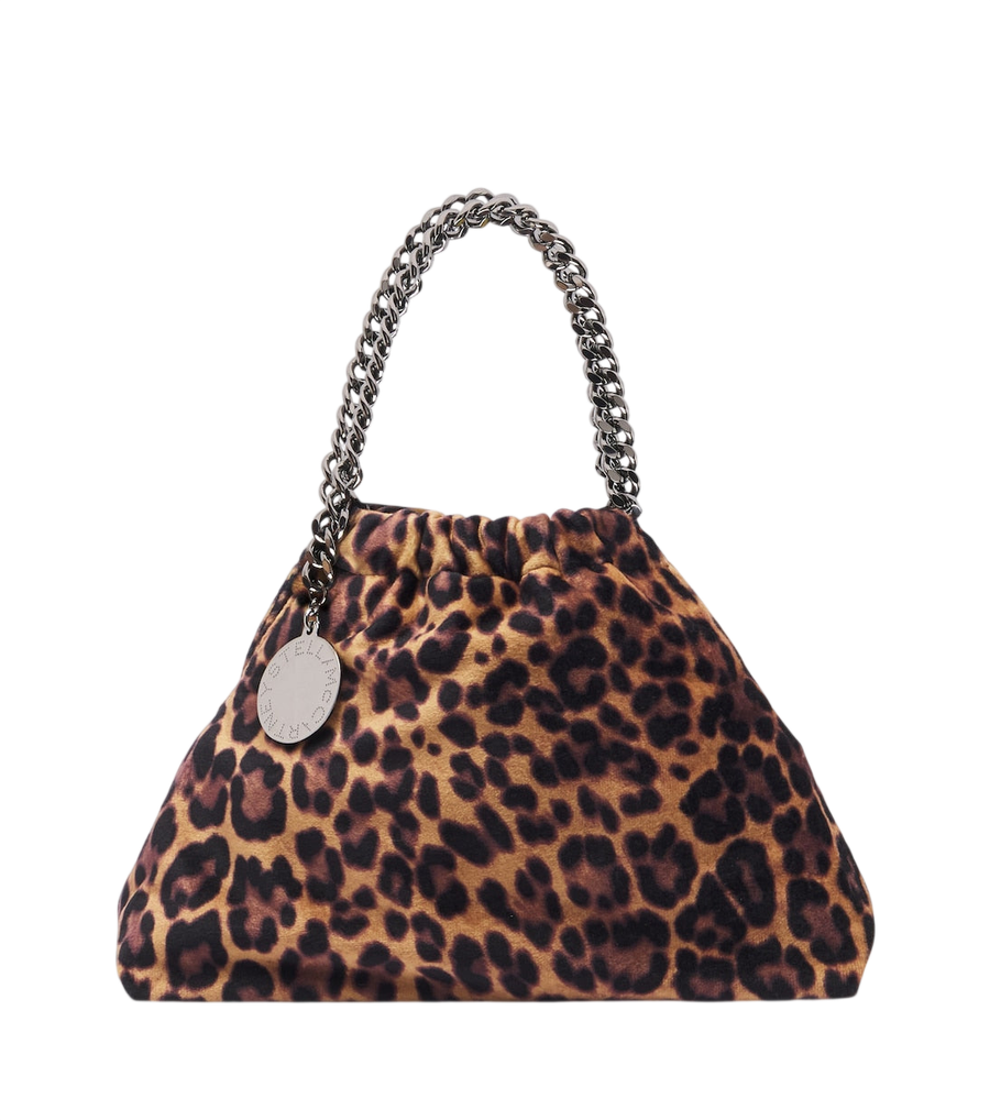 Bolso de mano mini Stella McCartney Falabella con estampado de leopardo