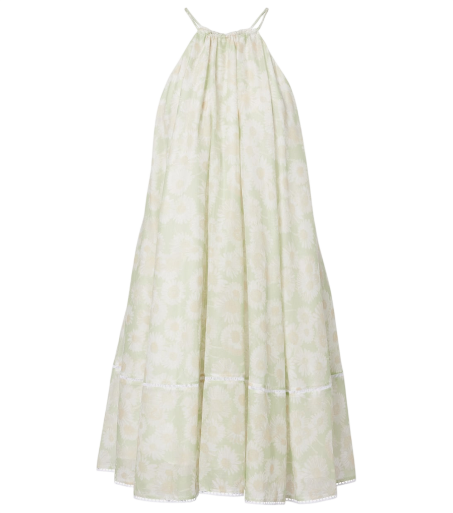 Stella McCartney Floral halterneck cotton poplin minidress