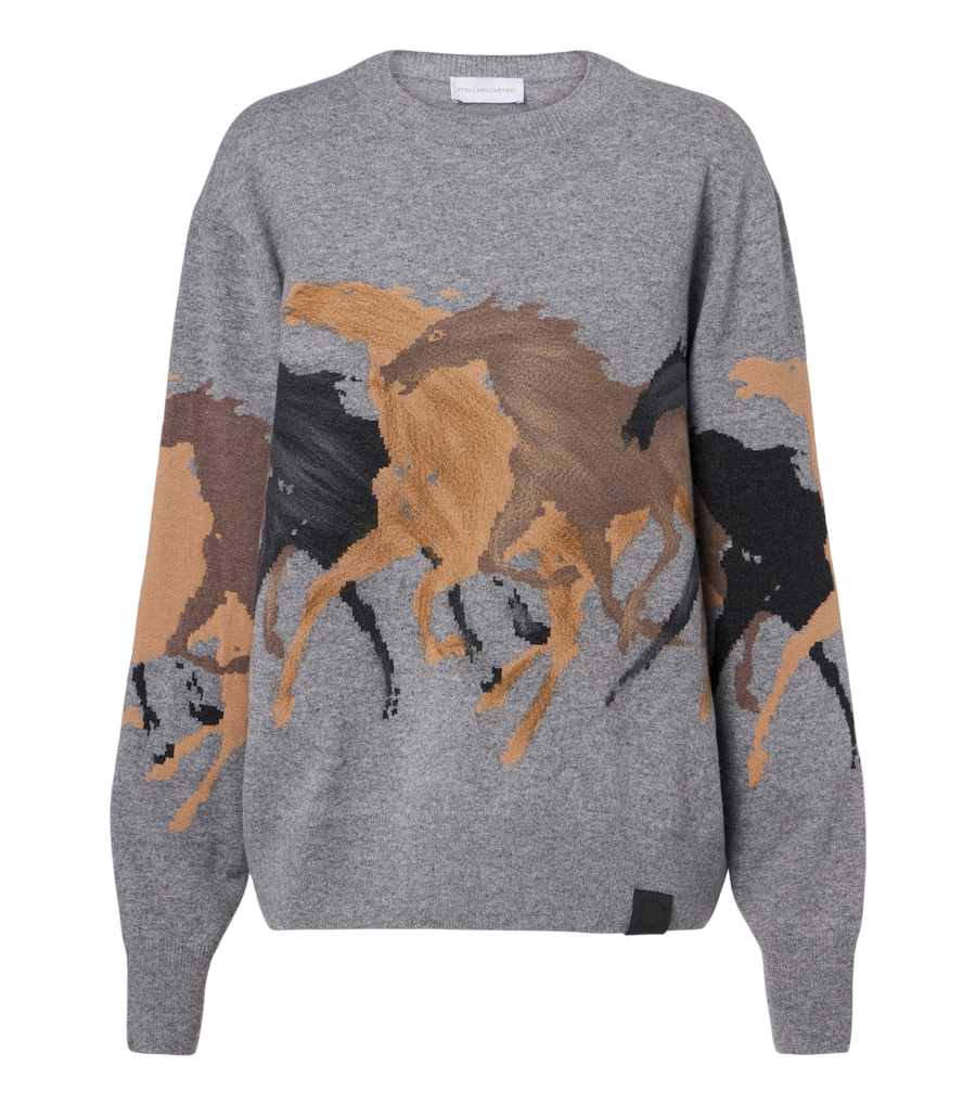 Stella McCartney Intarsia virgin wool sweater