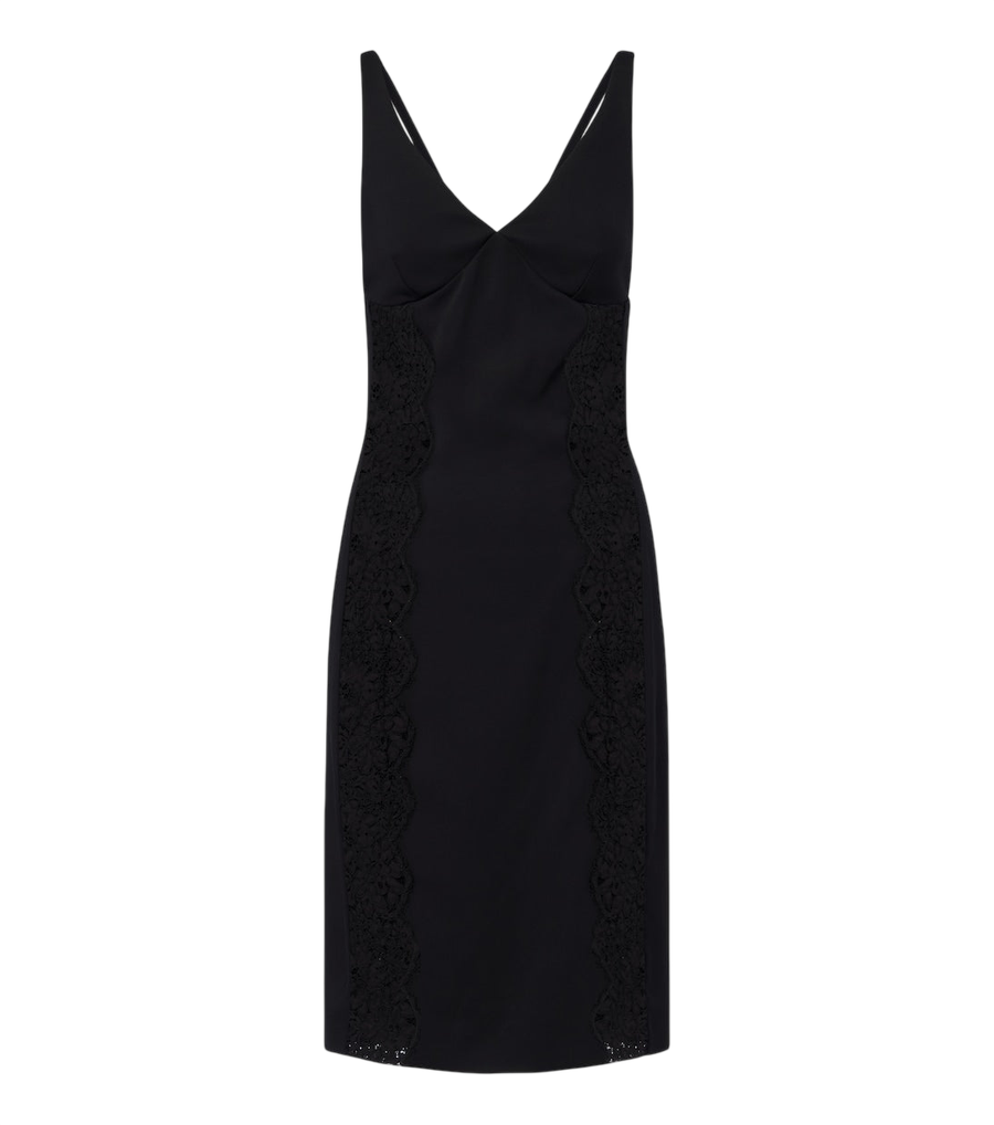 Stella McCartney Miniabito con bordi in pizzo