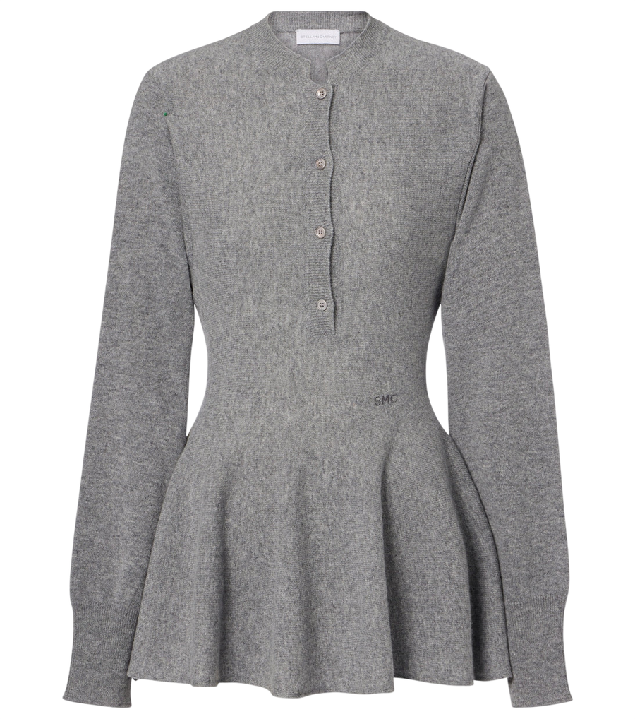 Stella McCartney Peplum virgin wool top