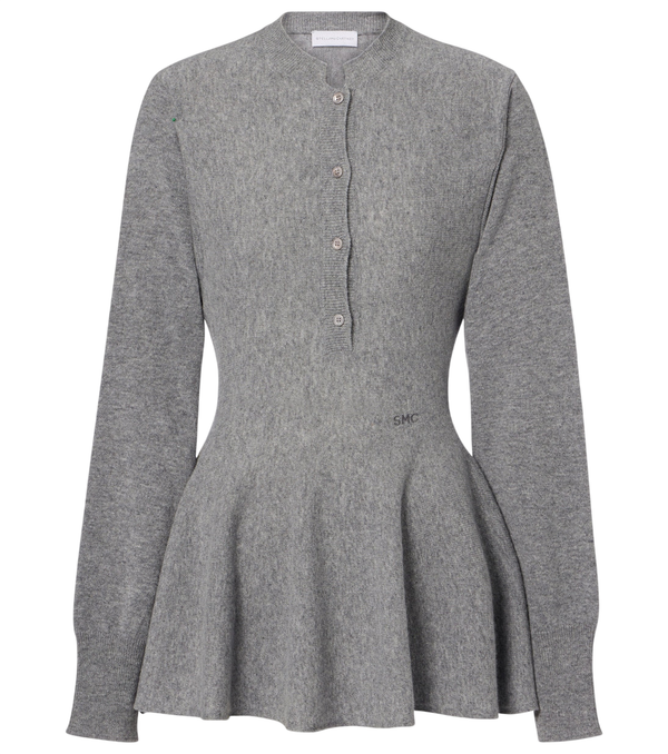 Stella McCartney Peplum virgin wool top