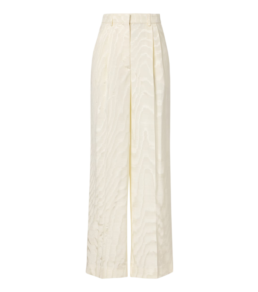 Stella McCartney Pleated moiré pants