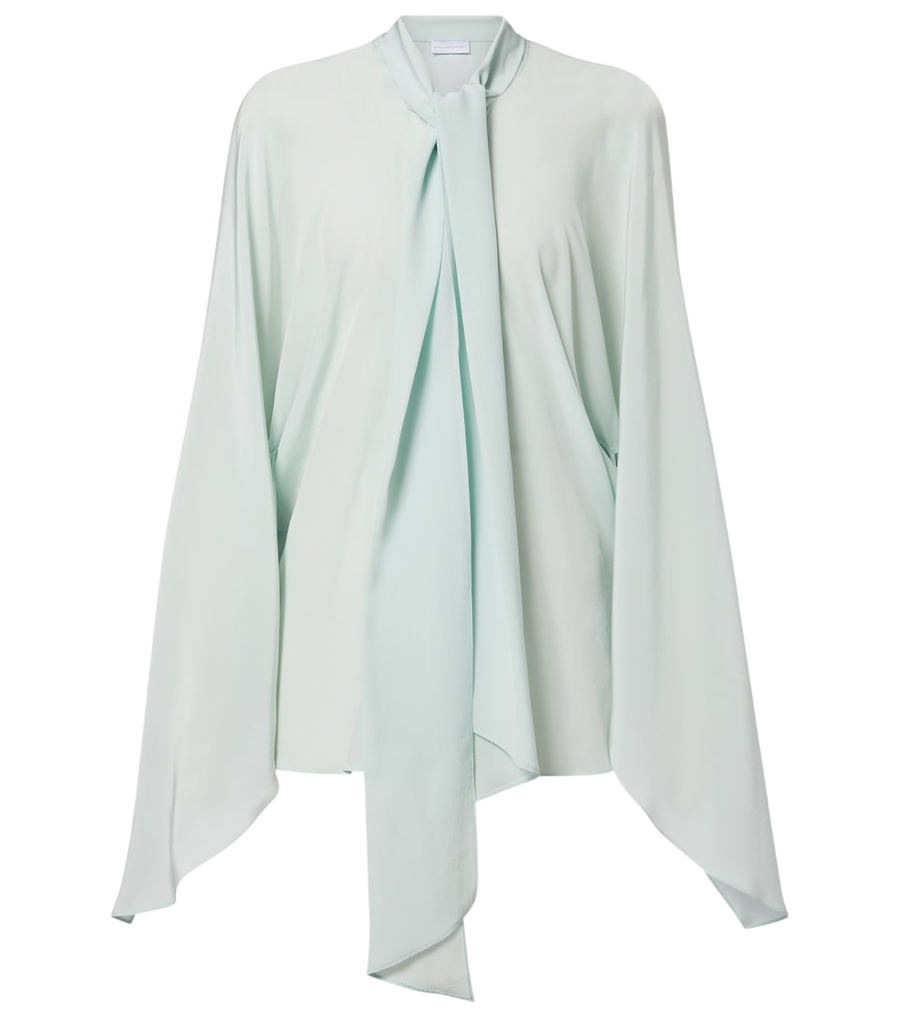 Stella McCartney Tie-neck silk blouse