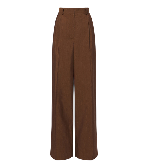 Stella McCartney Wool and silk wide-leg pants