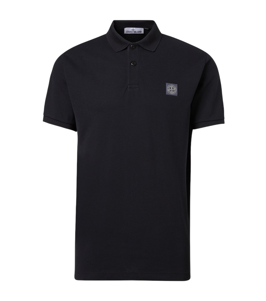 Stone Island Compass cotton piqué polo shirt