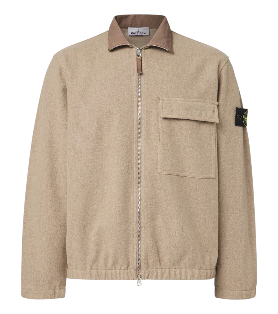 Stone Island Compass wool-blend blouson jacket