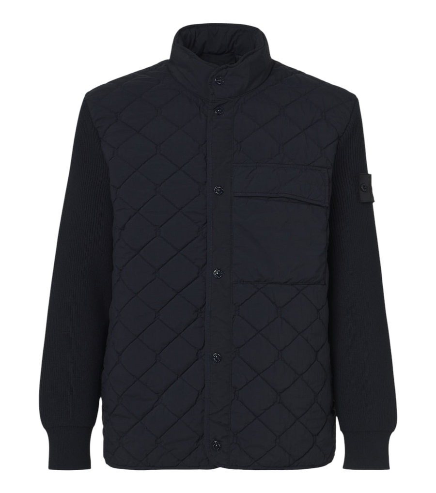 Stone Island Ghost ribbed-knit quilted jacket