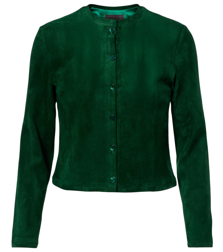 Cardigan en daim Astrid de Stouls