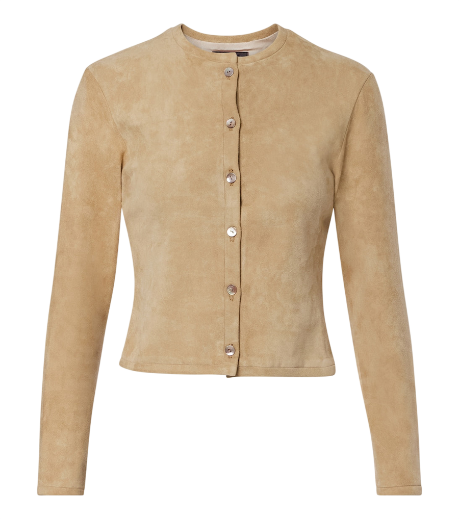 Cardigan en daim Astrid de Stouls