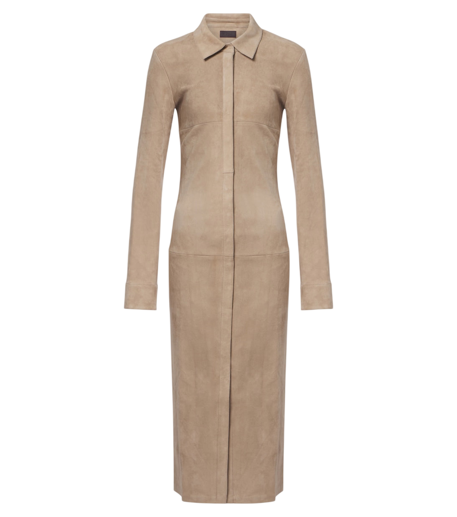 Vestido camisero de ante Becky de Stouls