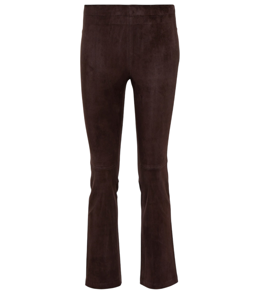 Stouls JP Twenty mid-rise bootcut suede pants