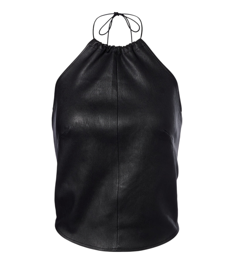 Haut dos nu en cuir Rosie Stouls